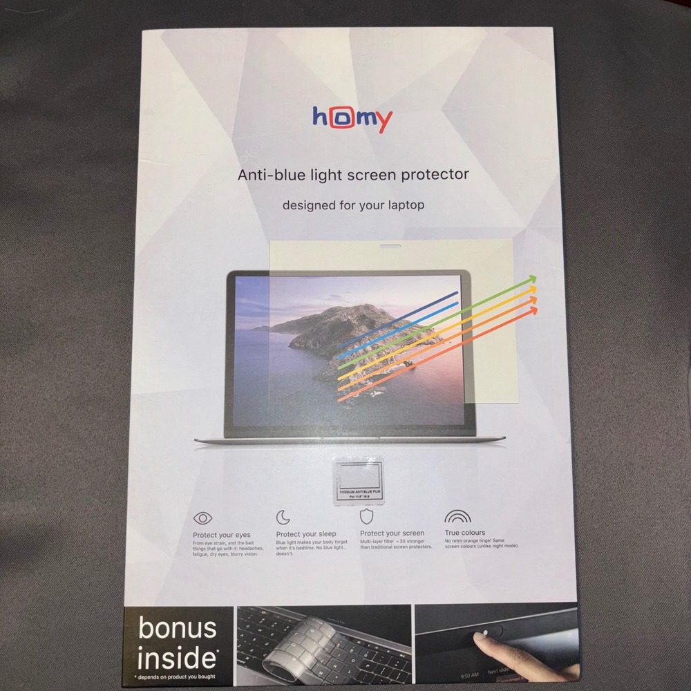 Homy Anti Blue Light Screen Protector for MacBook Laptop - Retails‎ $40